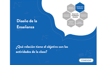 ¿Qué relación tiene el objetivo con las actividades de la clase?