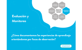 ¿Cómo documentamos las experiencias de aprendizaje orientándonos por focos de observación?