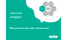 Retroalimentando sobre disoluciones