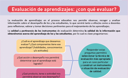 Evaluación de aprendizajes, ¿Con qué evalua?